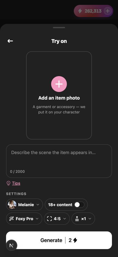 Mobile Try on form